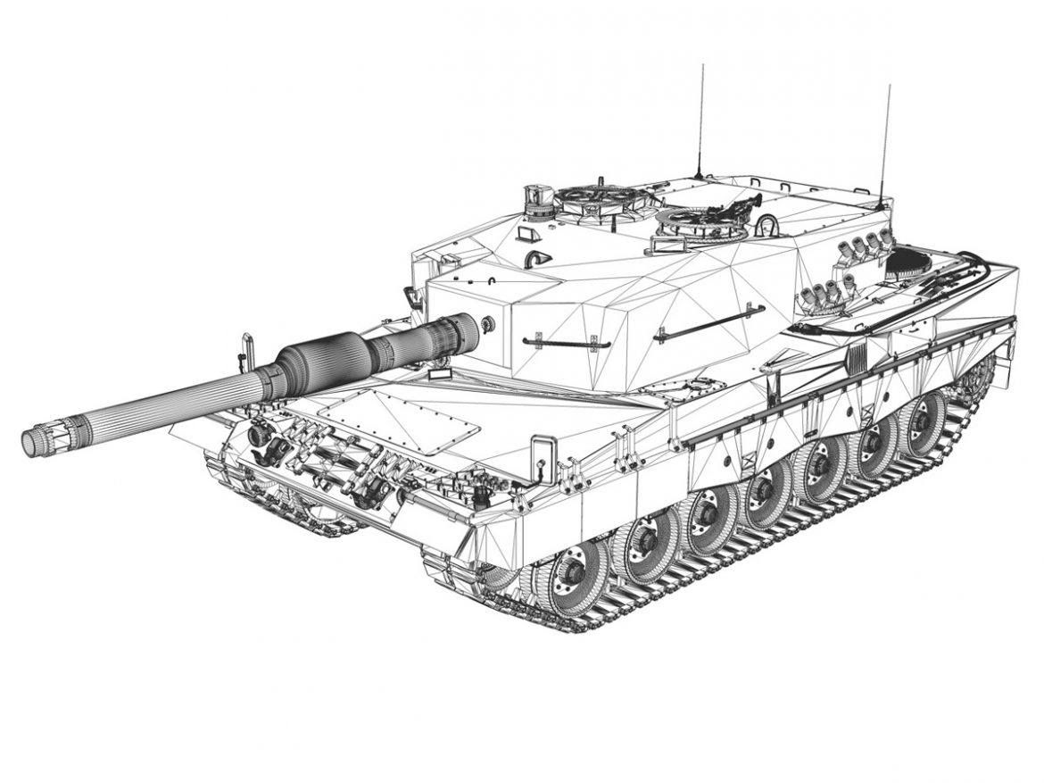 leopard 2a4 mbt – polish army 1 3d model 3ds fbx c4d lwo obj 197280