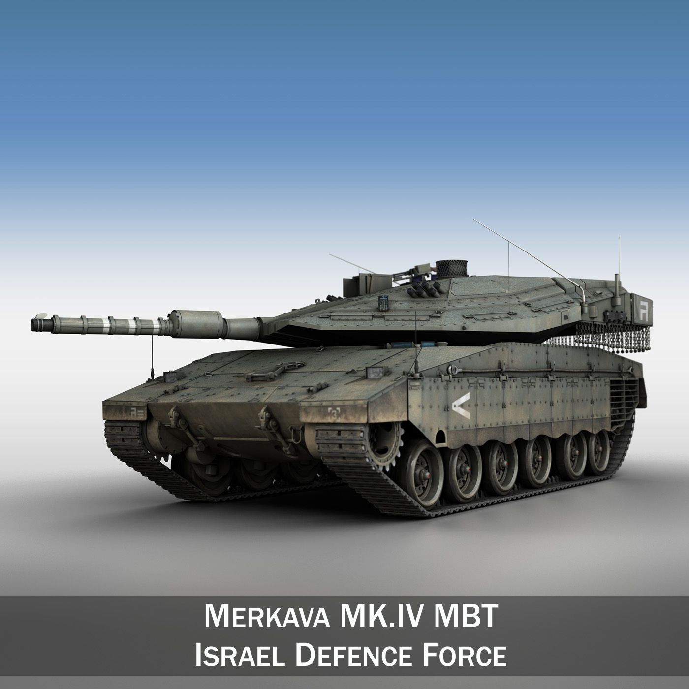 Merkava IV - Israel Defense Forces 3D Model – Buy Merkava ...