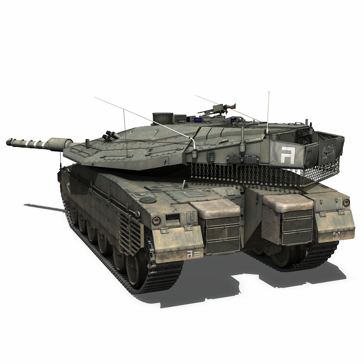 Merkava IV - Israel Defense Forces 3D Model – Buy Merkava ...
