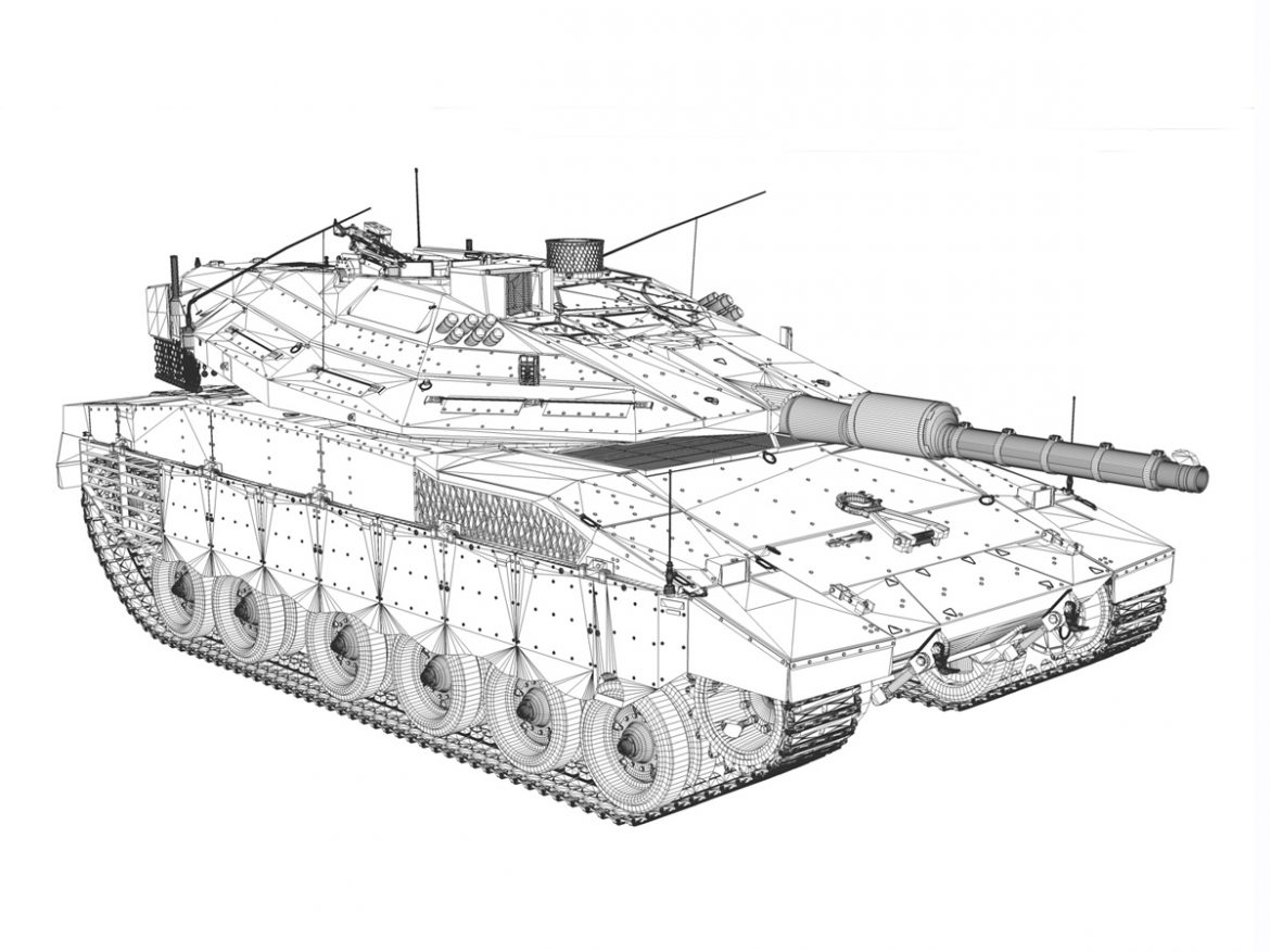 merkava iv – israel defense forces 3d model 3ds fbx c4d lwo obj 197352