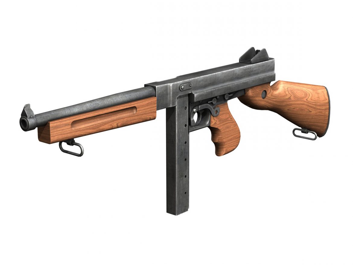 ww2 submachine guns – collection 3d model 3ds fbx c4d lwo obj 199282