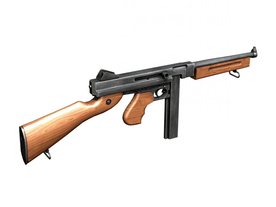 ww2 submachine guns – collection 3d model 3ds fbx c4d lwo obj 199283