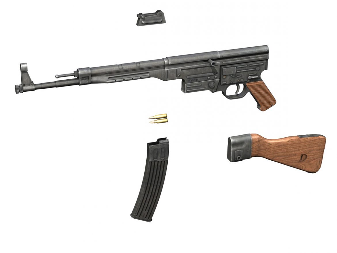ww2 submachine guns – collection 3d model 3ds fbx c4d lwo obj 199290