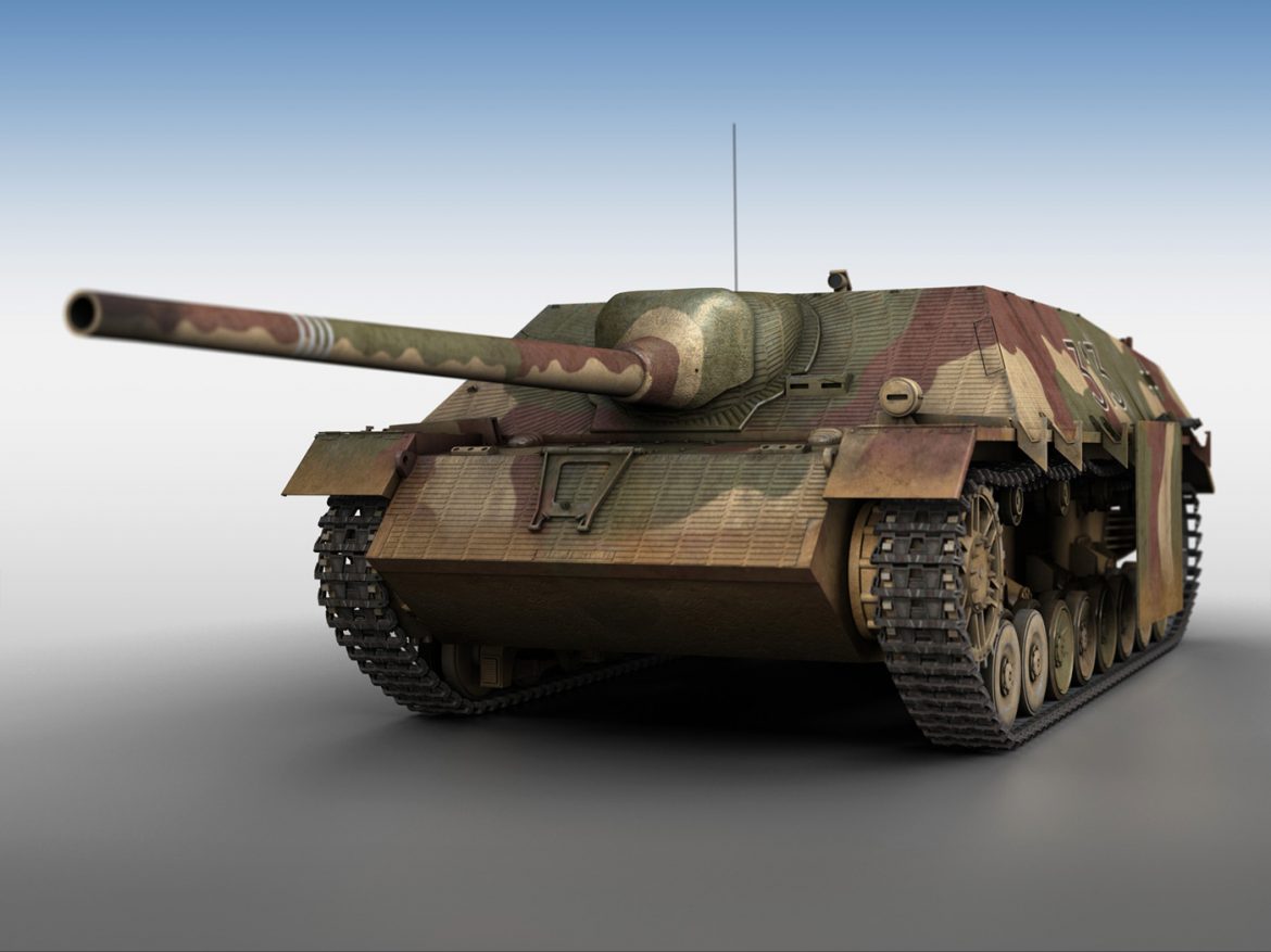 jagdpanzer iv l70 v late production 3d model 3ds fbx c4d lwo obj 200289