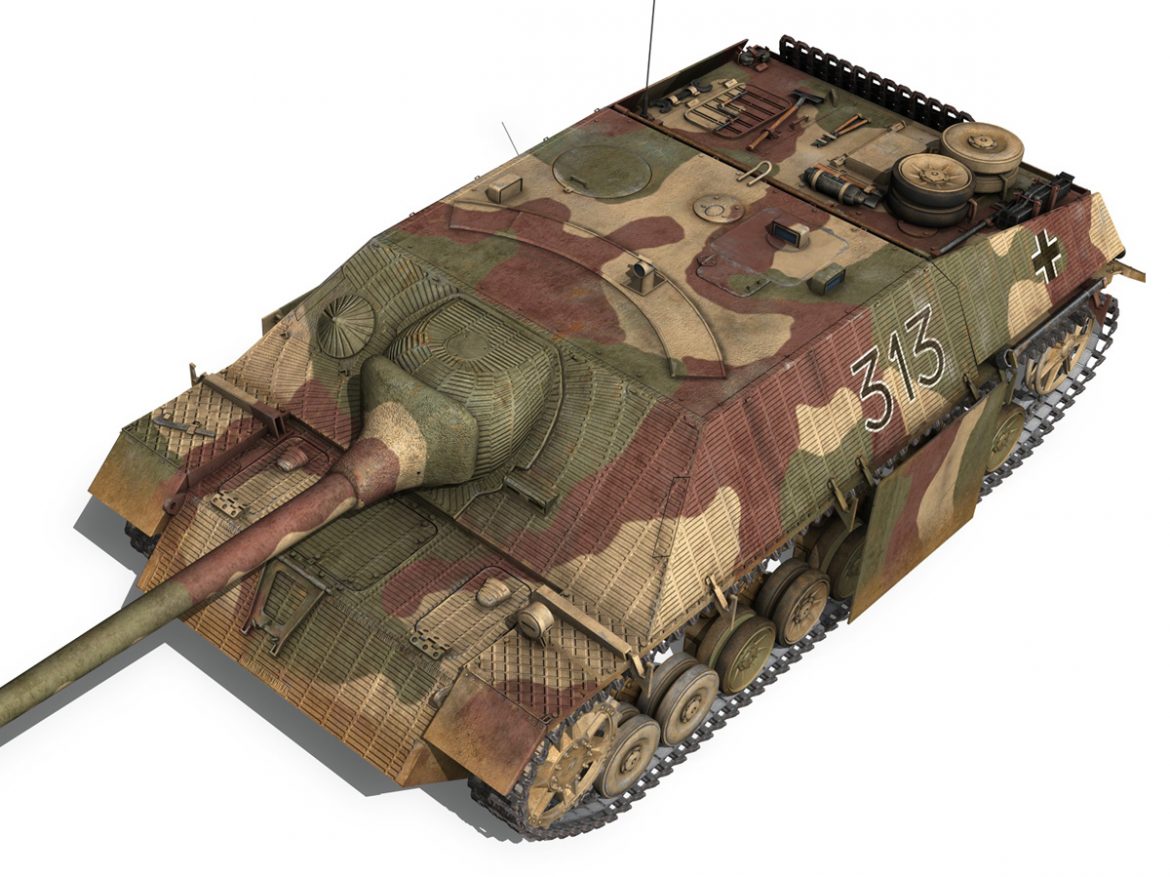 jagdpanzer iv l70 v late production 3d model 3ds fbx c4d lwo obj 200296