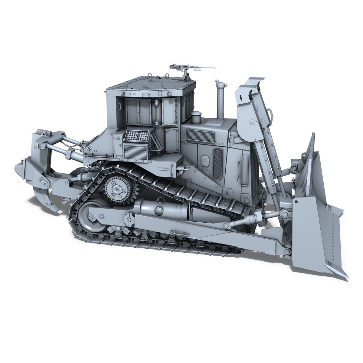 Armored CAT D9R Bulldozer