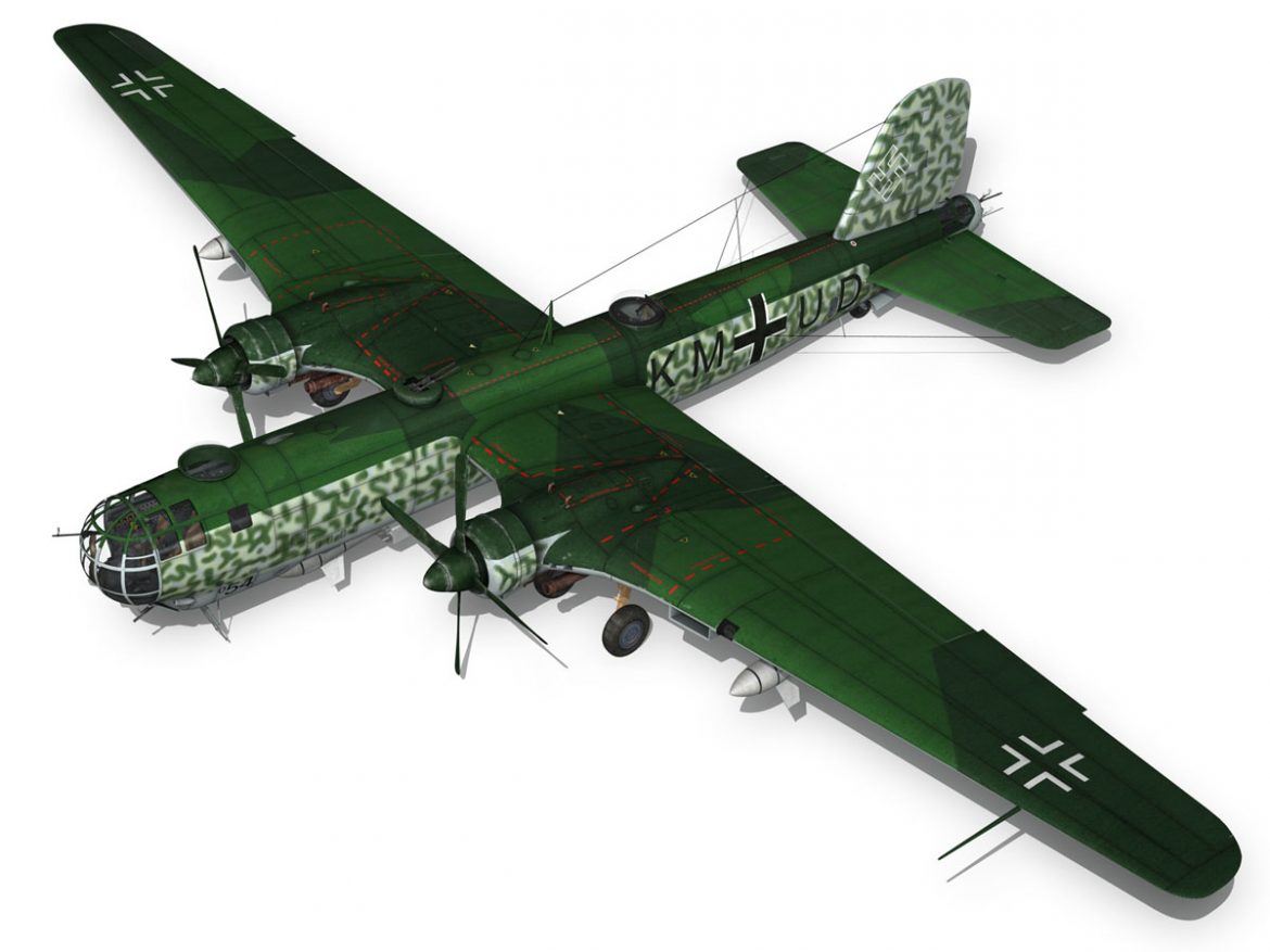 heinkel he-177 – greif – kmud 3d model 3ds fbx c4d lwo obj 201563