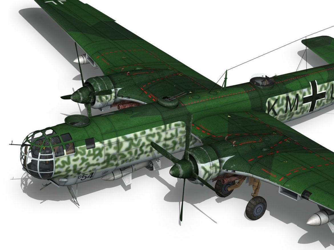 heinkel he-177 – greif – kmud 3d model 3ds fbx c4d lwo obj 201564