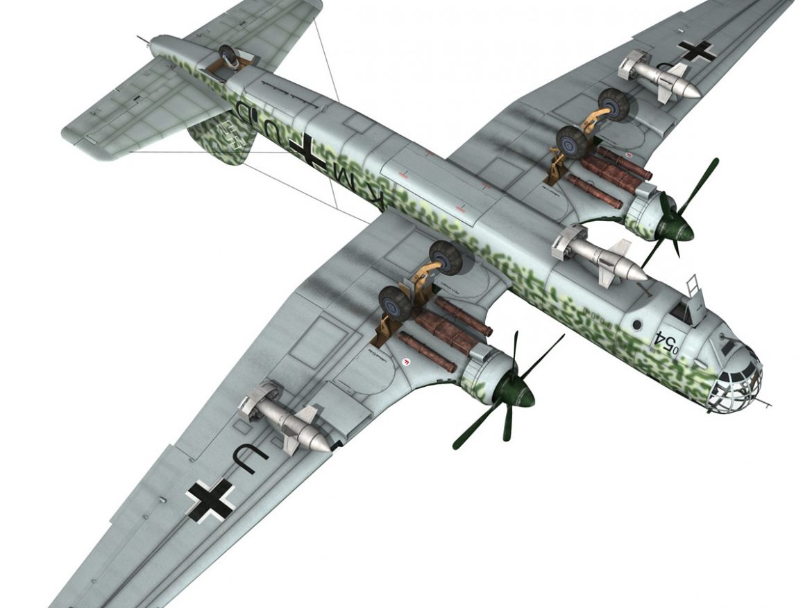 heinkel he-177 – greif – kmud 3d model 3ds fbx c4d lwo obj 201565