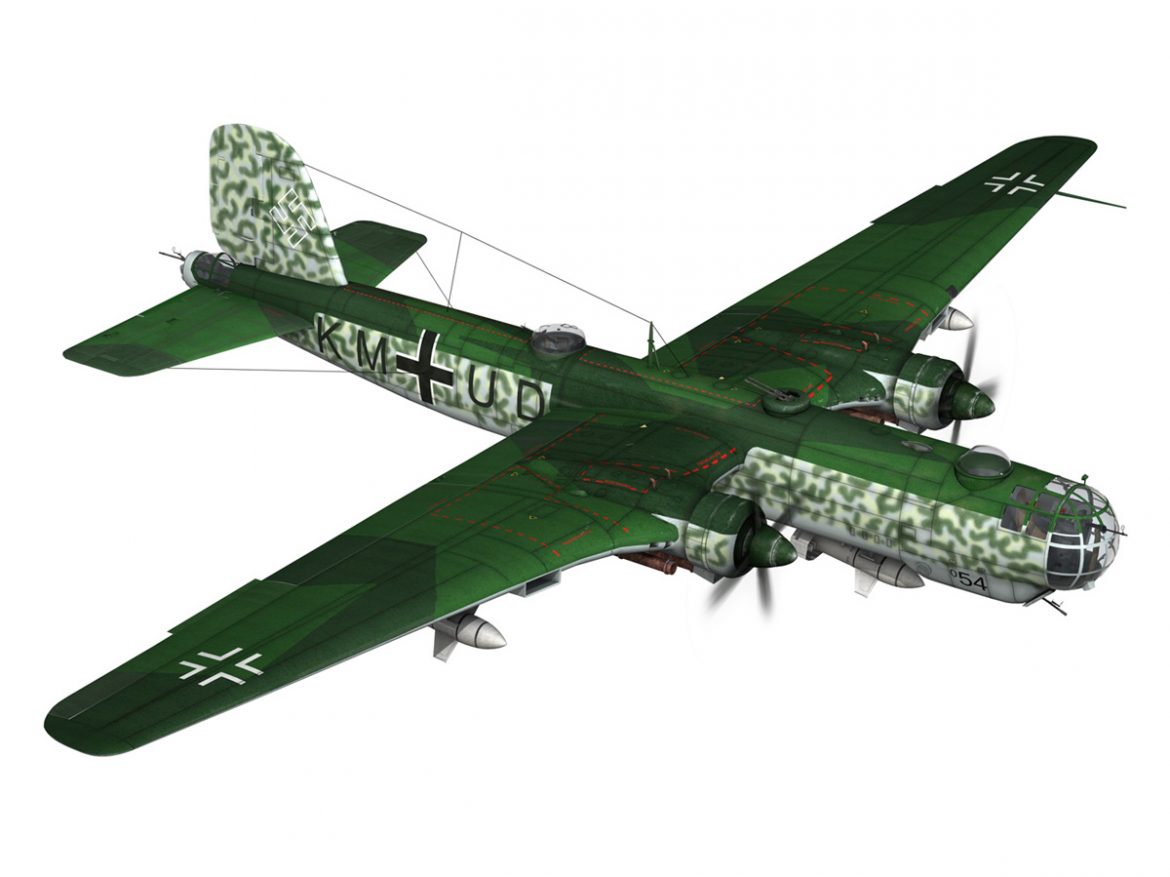 heinkel he-177 – greif – kmud 3d model 3ds fbx c4d lwo obj 201570