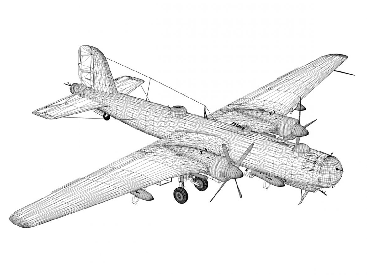 heinkel he-177 – greif – kmud 3d model 3ds fbx c4d lwo obj 201571