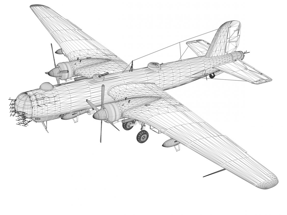 heinkel he-177 – greif – 6nhn 3d model 3ds fbx c4d lwo obj 201587