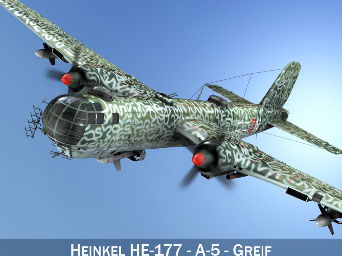 heinkel he-177 a-5 – greif – 6ndn 3d model 3ds fbx c4d lwo obj 201589