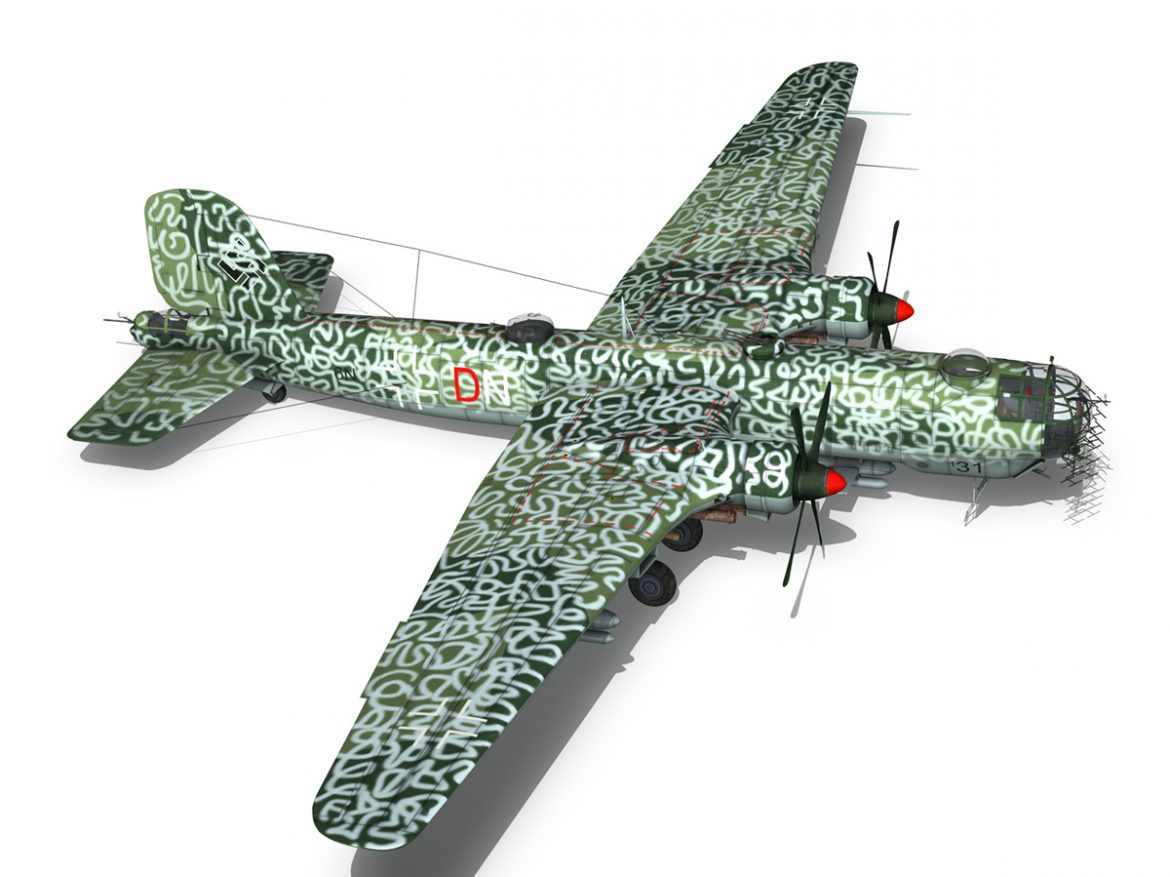 heinkel he-177 a-5 – greif – 6ndn 3d model 3ds fbx c4d lwo obj 201594