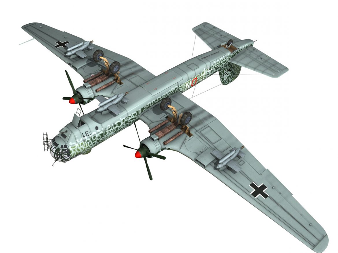 heinkel he-177 a-5 – greif – 6ndn 3d model 3ds fbx c4d lwo obj 201597