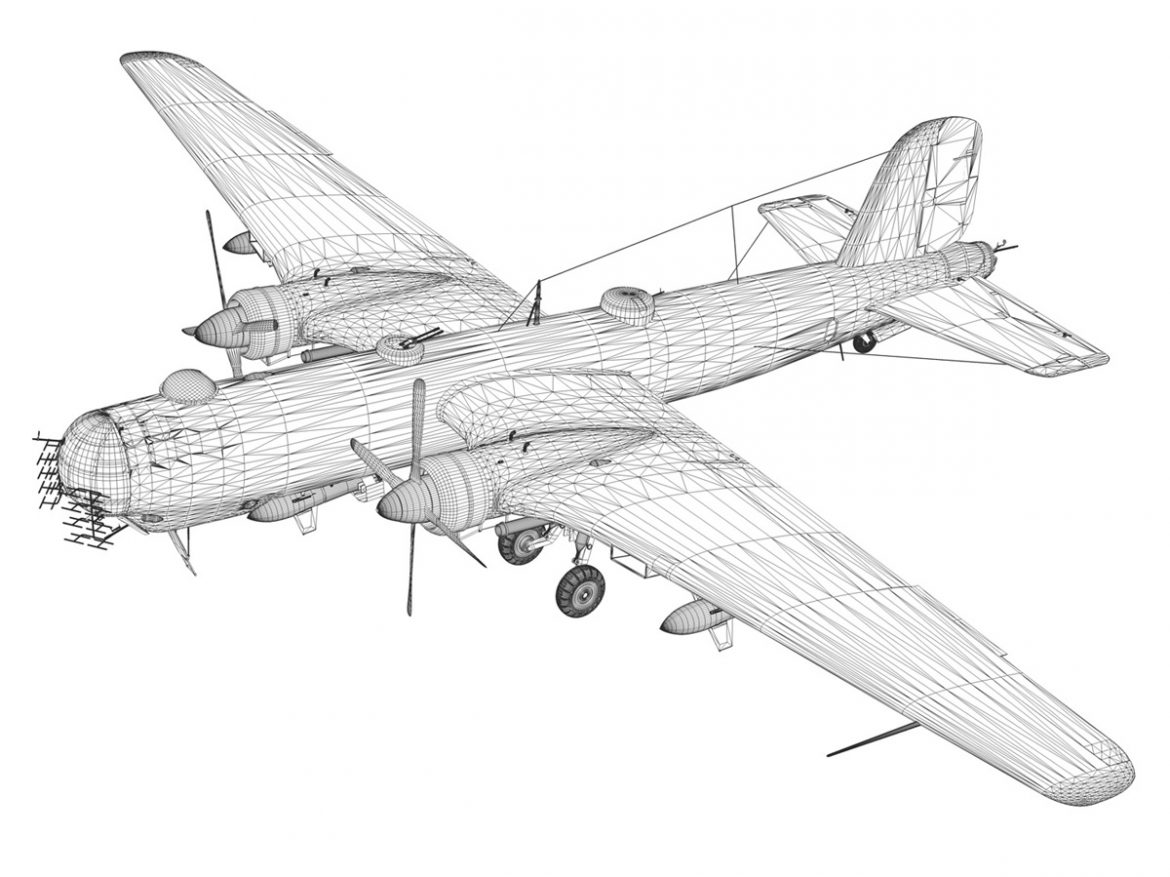 heinkel he-177 a-5 – greif – 6ndn 3d model 3ds fbx c4d lwo obj 201598