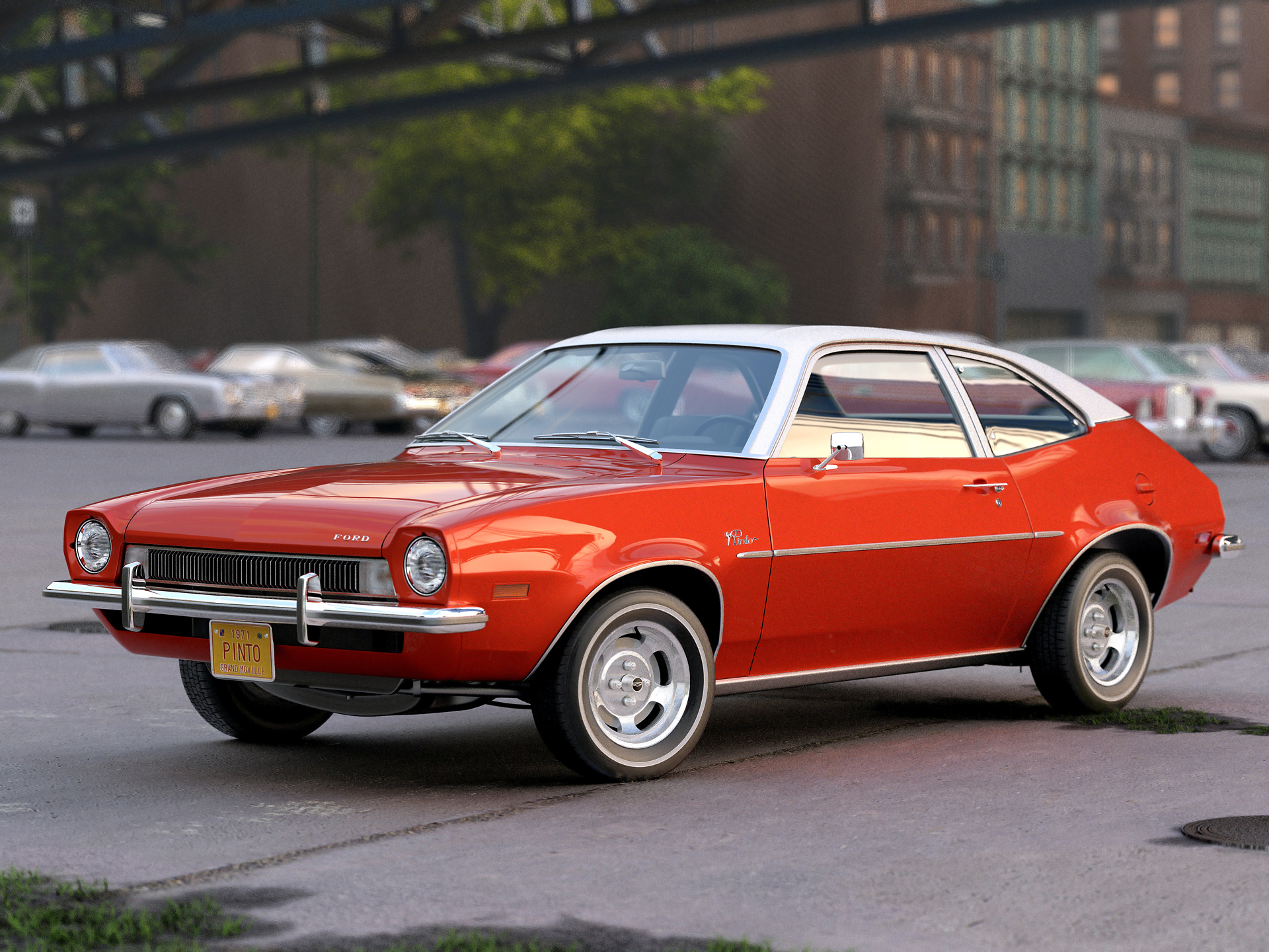 max 3ds import to how material FlatPyramid 1971 Model 1971 â€“  Model Buy Pinto Pinto 3D 3D