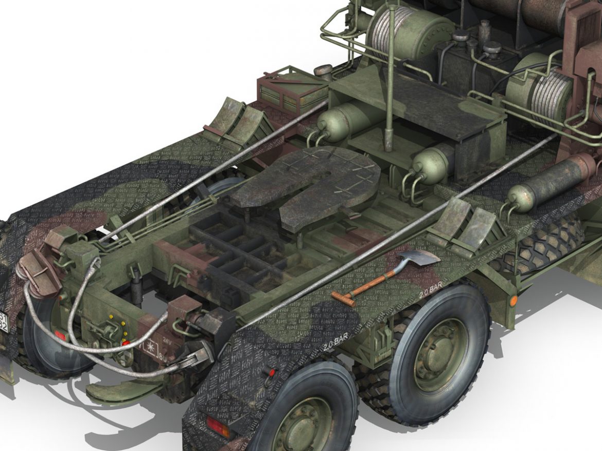 faun stl-56 tank transporter 3d model 3ds fbx c4d lwo obj 201919