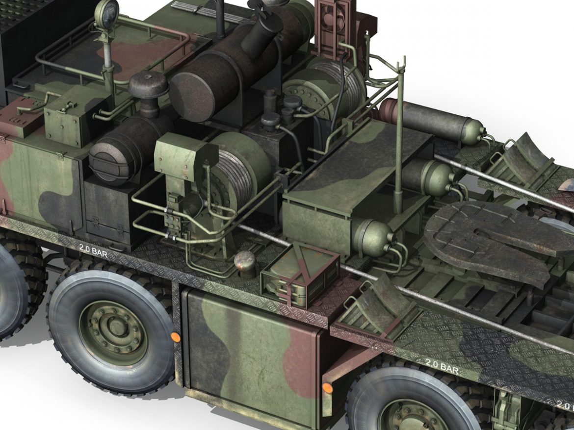 faun stl-56 tank transporter 3d model 3ds fbx c4d lwo obj 201920
