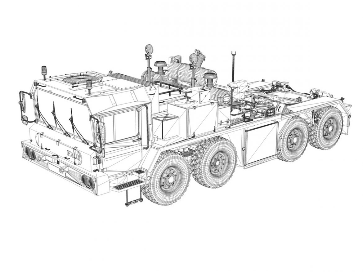 faun stl-56 tank transporter 3d model 3ds fbx c4d lwo obj 201921