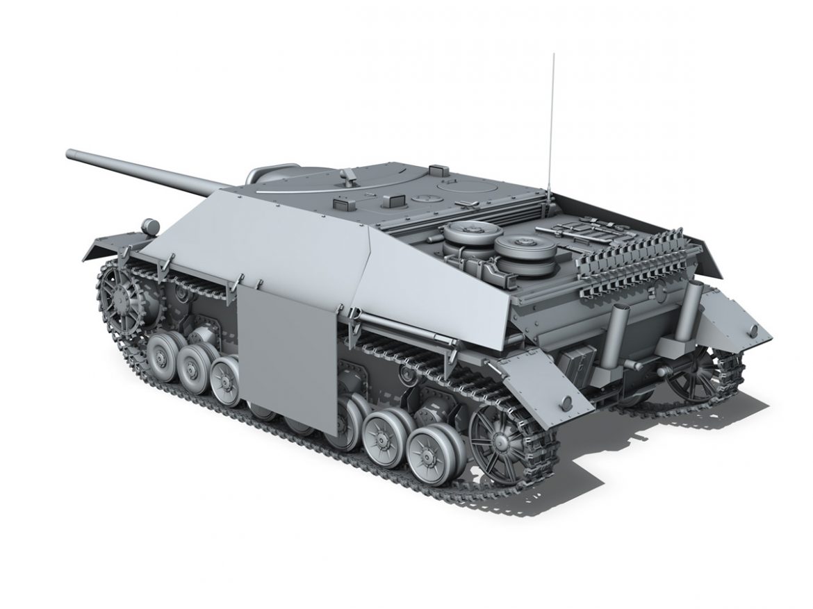 jagdpanzer iv l/70 (v) late production 3d model 3ds fbx c4d lwo obj 202021
