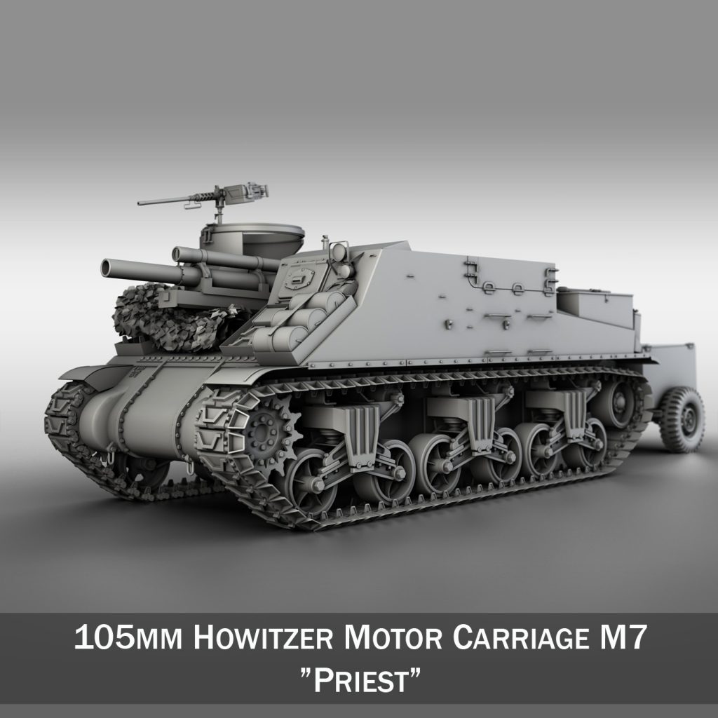 M7 Priest Howitzer Motor Carriage 3D Model FlatPyramid   M7 Priest Howitzer Motor Carriage 3d Model 202071 1024x1024 