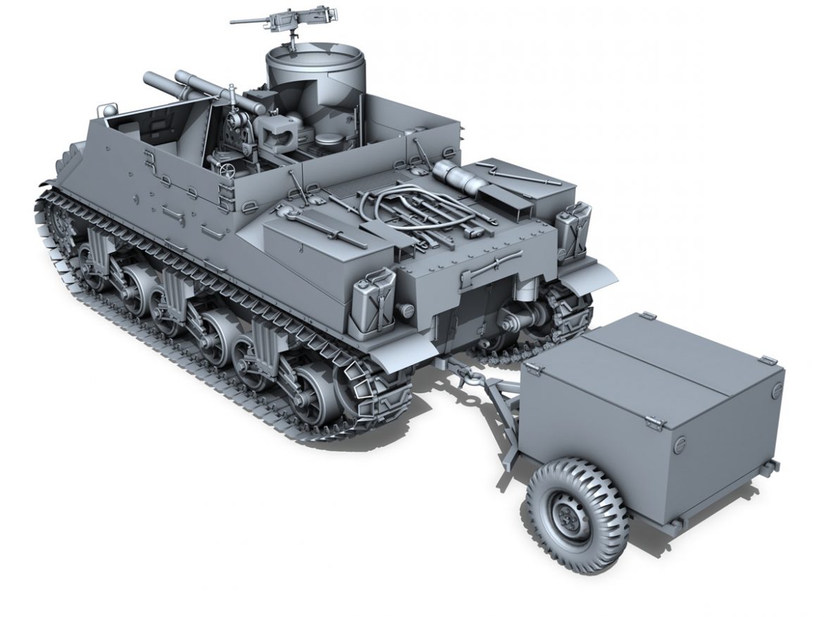 m7 priest – howitzer motor carriage 3d model 3ds fbx c4d lwo obj 202074