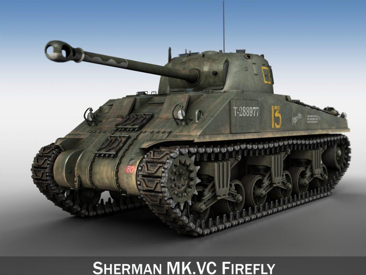 sherman mk vc firefly – dopo voi 3d model 3ds fbx c4d lwo obj 202154