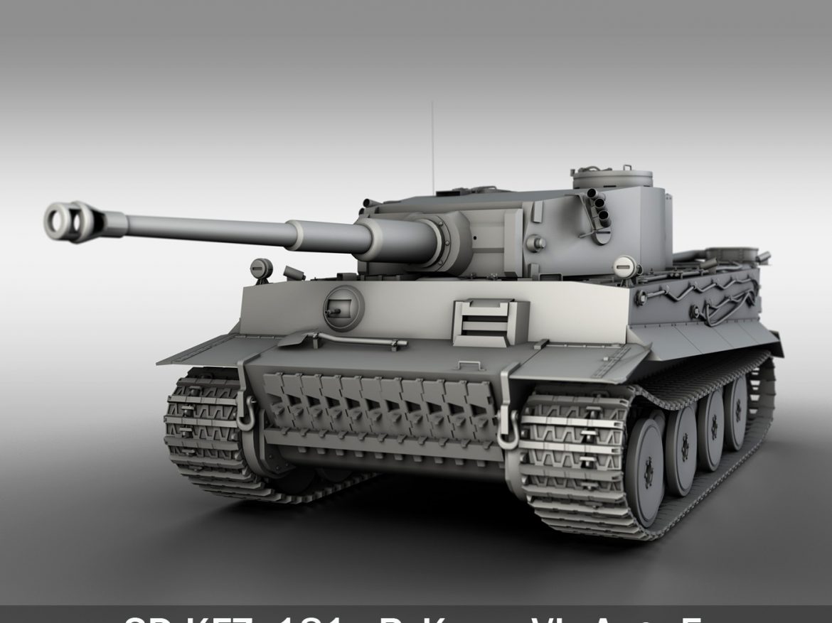 panzer vi – tiger – early production 3d model 3ds fbx c4d lwo obj 202258