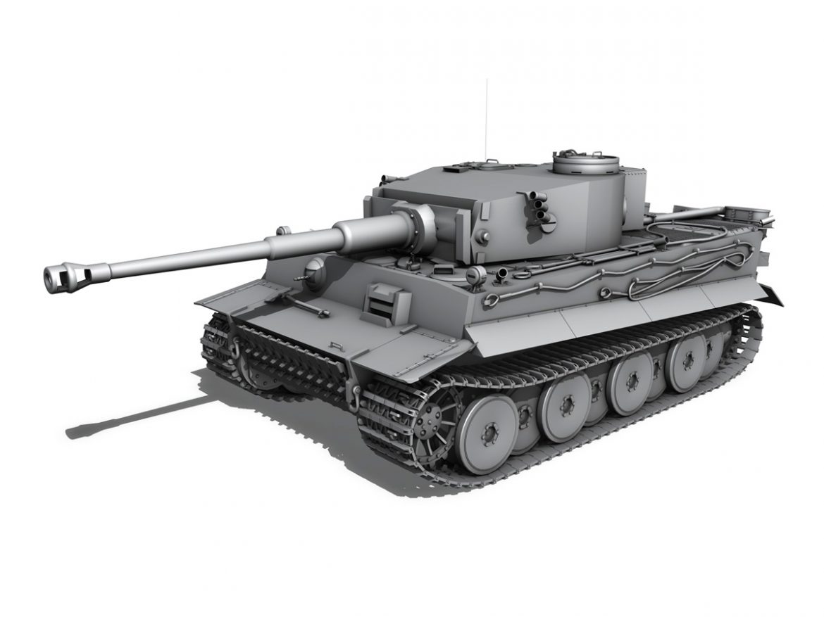 panzer vi – tiger – early production 3d model 3ds fbx c4d lwo obj 202259