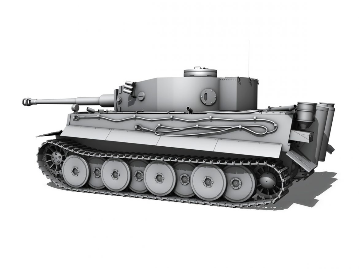 panzer vi – tiger – early production 3d model 3ds fbx c4d lwo obj 202261