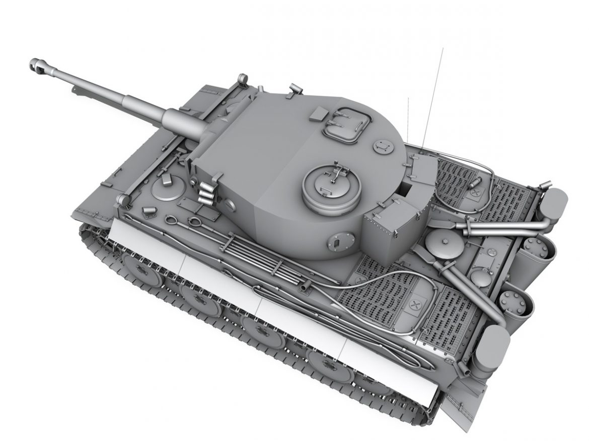 panzer vi – tiger – early production 3d model 3ds fbx c4d lwo obj 202262