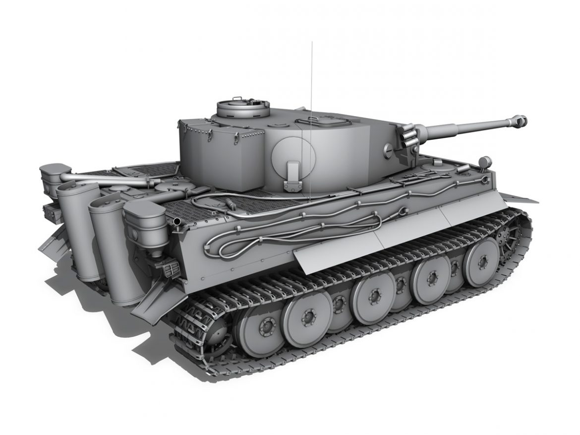 panzer vi – tiger – early production 3d model 3ds fbx c4d lwo obj 202263