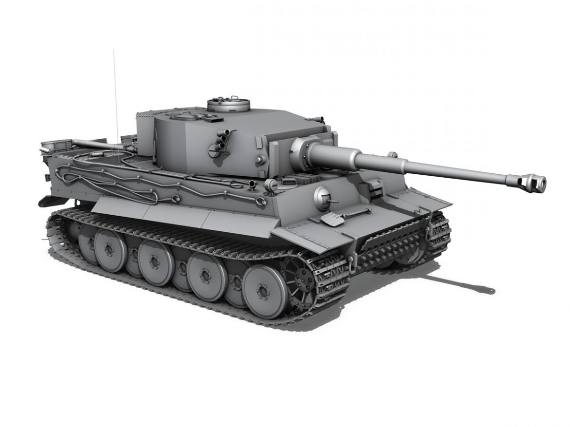 panzer vi – tiger – early production 3d model 3ds fbx c4d lwo obj 202264