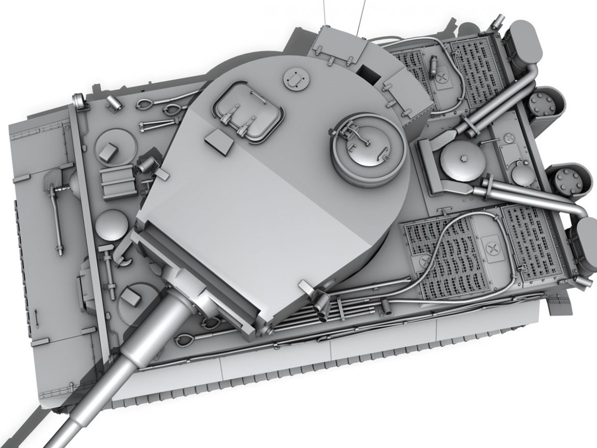 panzer vi – tiger – early production 3d model 3ds fbx c4d lwo obj 202265
