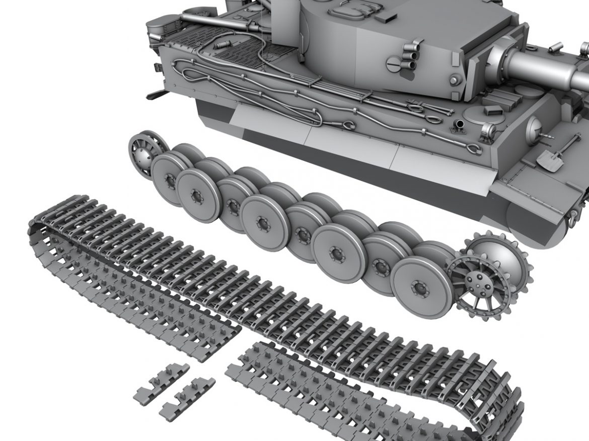 panzer vi – tiger – early production 3d model 3ds fbx c4d lwo obj 202266