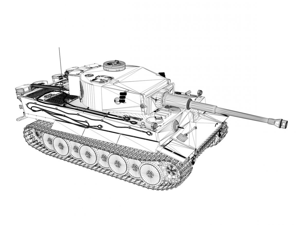 panzer vi – tiger – early production 3d model 3ds fbx c4d lwo obj 202267