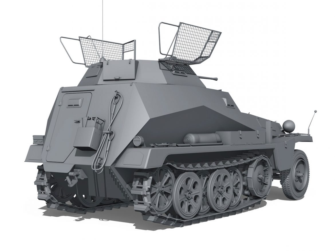 sd.kfz 250/9 – half-track reconnaissance vehicle 3d model 3ds fbx c4d lwo obj 202272