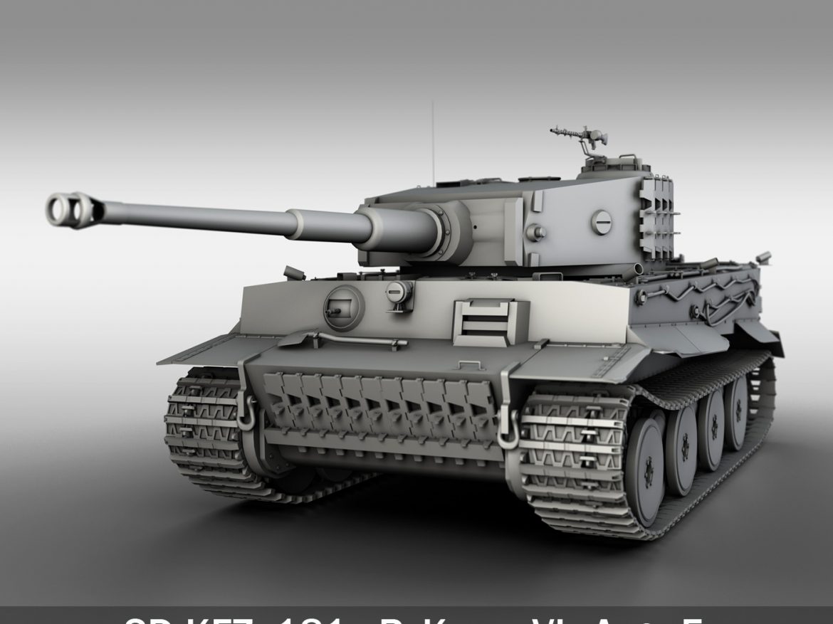 panzer vi – tiger – mid production 3d model 3ds fbx c4d lwo obj 202291