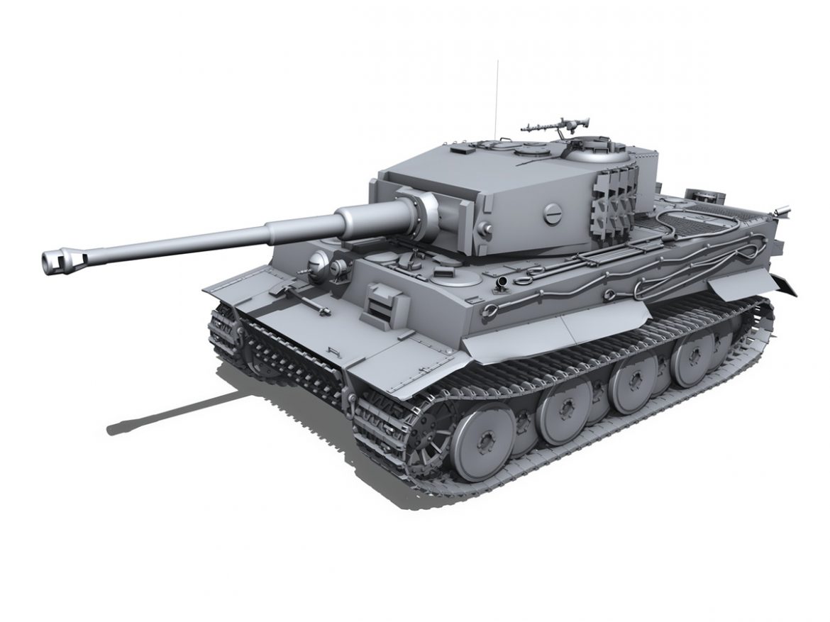 panzer vi – tiger – mid production 3d model 3ds fbx c4d lwo obj 202292