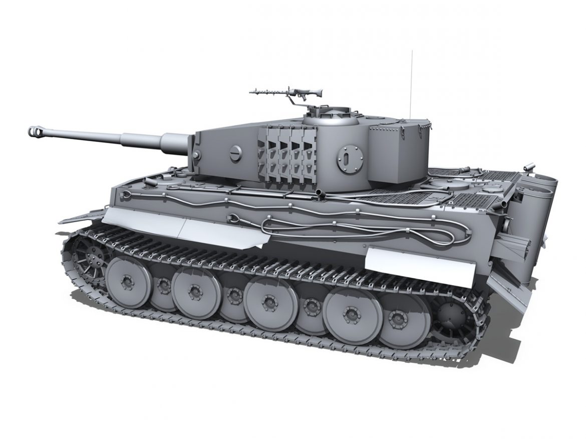 panzer vi – tiger – mid production 3d model 3ds fbx c4d lwo obj 202293