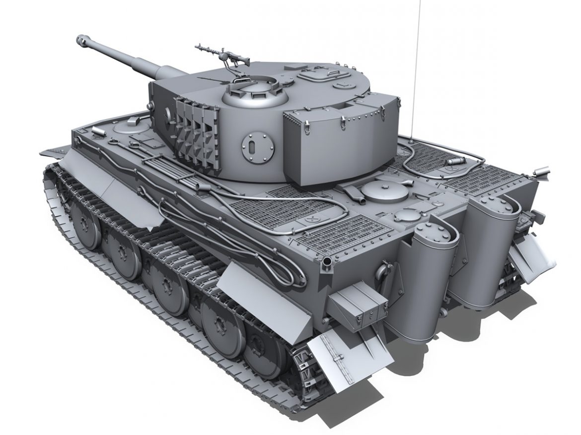 panzer vi – tiger – mid production 3d model 3ds fbx c4d lwo obj 202294