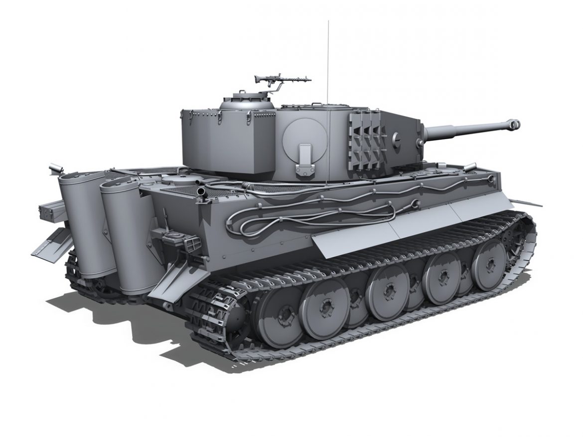 panzer vi – tiger – mid production 3d model 3ds fbx c4d lwo obj 202295
