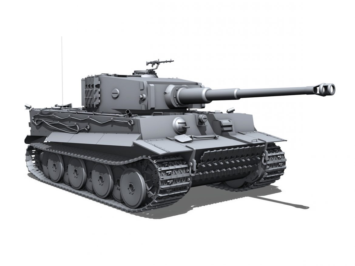 panzer vi – tiger – mid production 3d model 3ds fbx c4d lwo obj 202297