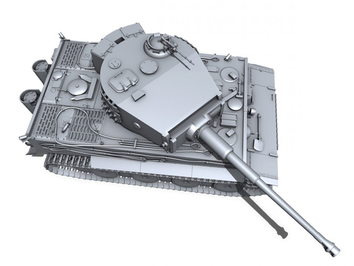 panzer vi – tiger – mid production 3d model 3ds fbx c4d lwo obj 202298