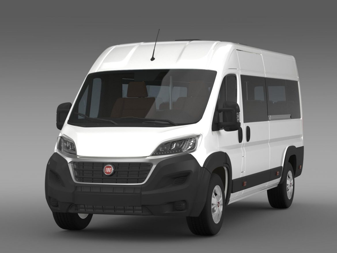 fiat ducato scuolabus 2015 3d model 3ds max fbx c4d lwo ma mb hrc xsi obj 203045