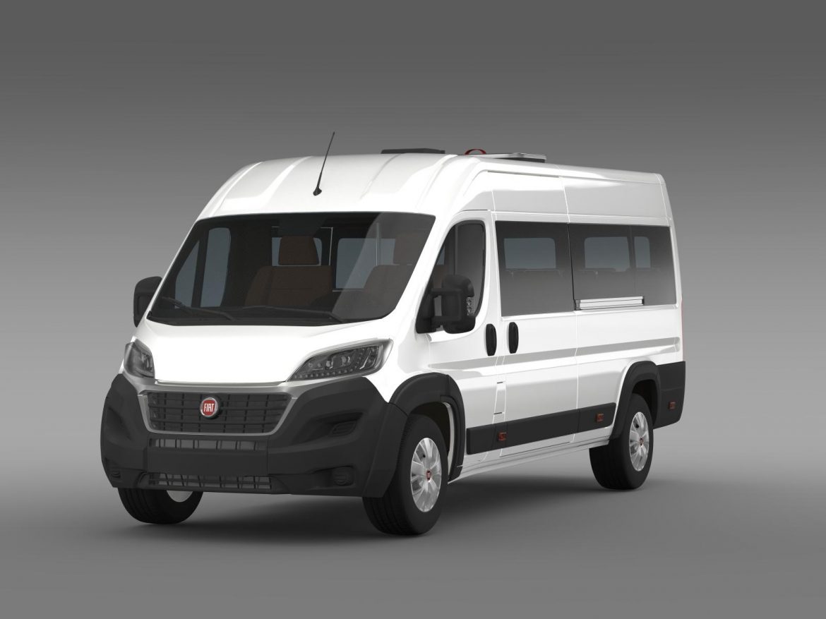 fiat ducato scuolabus 2015 3d model 3ds max fbx c4d lwo ma mb hrc xsi obj 203046