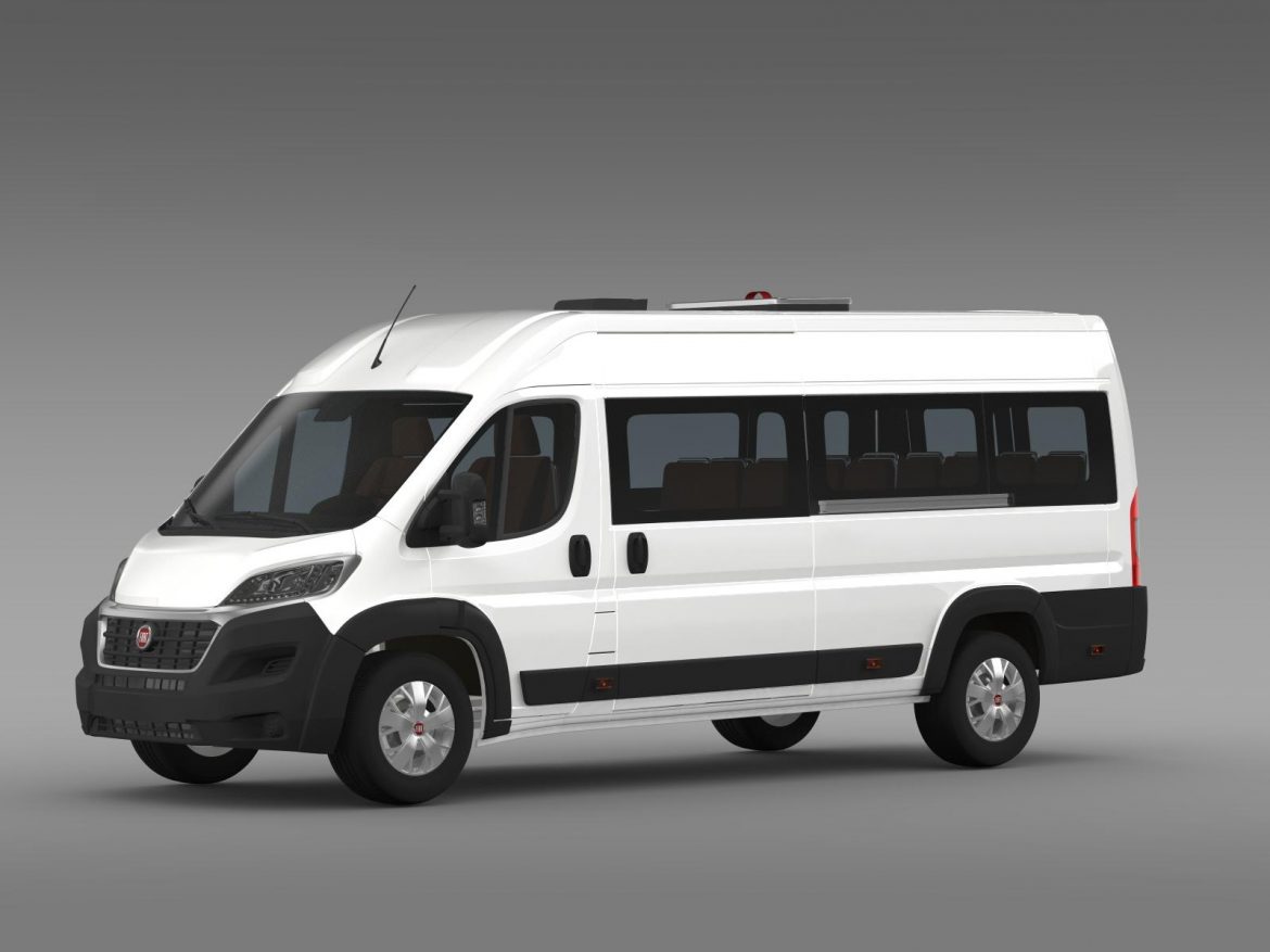 fiat ducato scuolabus 2015 3d model 3ds max fbx c4d lwo ma mb hrc xsi obj 203047