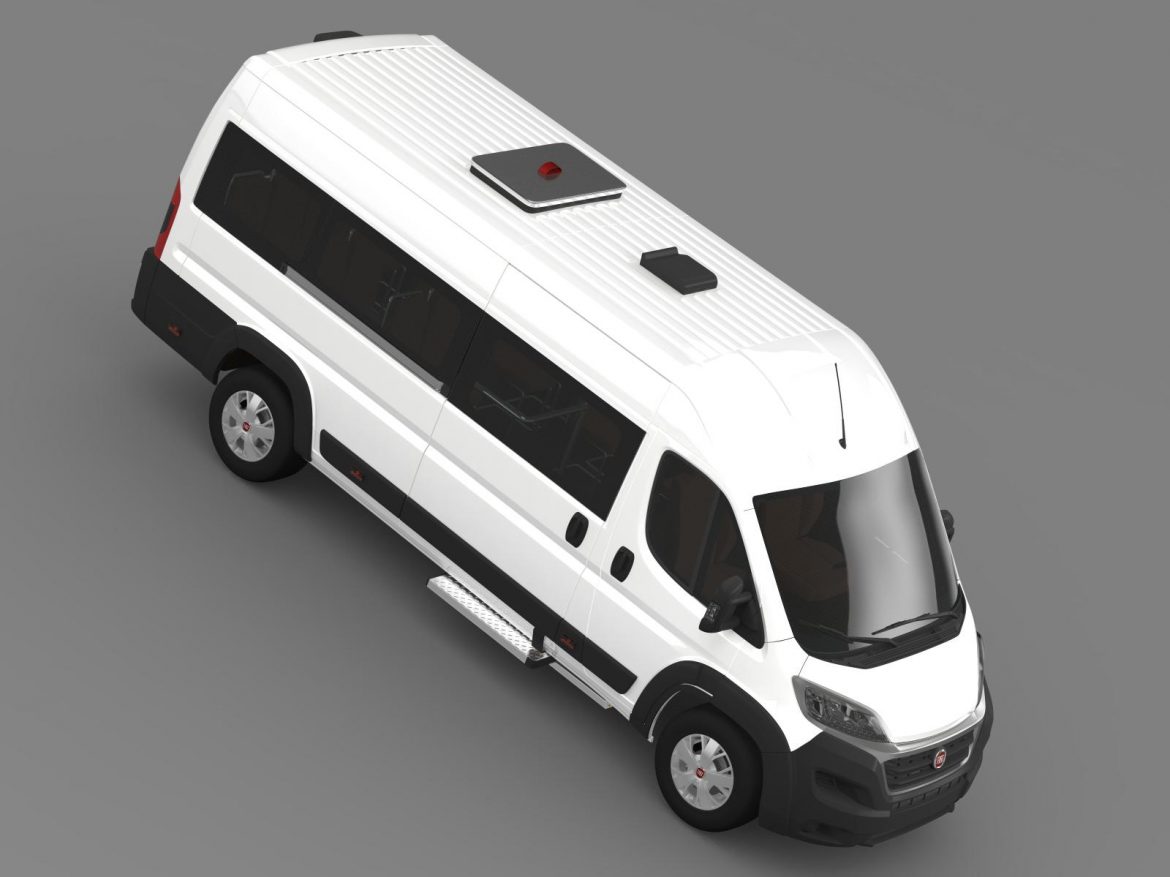 fiat ducato scuolabus 2015 3d model 3ds max fbx c4d lwo ma mb hrc xsi obj 203054