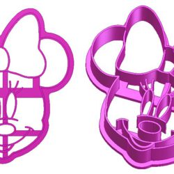 minnie mouse cookie cutter 3d model 203236